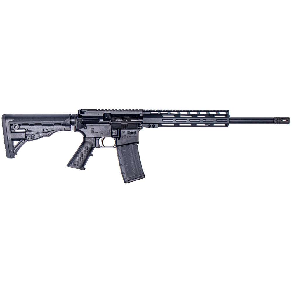 Upper Receivers Conv Kits American Tactical Imports Ready Series 223Rem|5.56NATO ATI AR-15 MILSPORT P3P BLK 5.56 16" BBL 1:8T 10" M-LOK SR1 STOCK 60RD MAG • Model: Ready Series